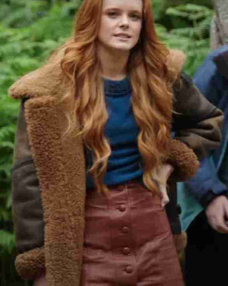 Fate The Winx Saga Season 2 Abigail Cowen Leather Brown Jacket
