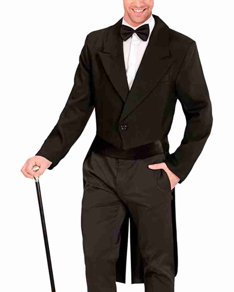 Halloween Cavalier Black Lined Tailcoat