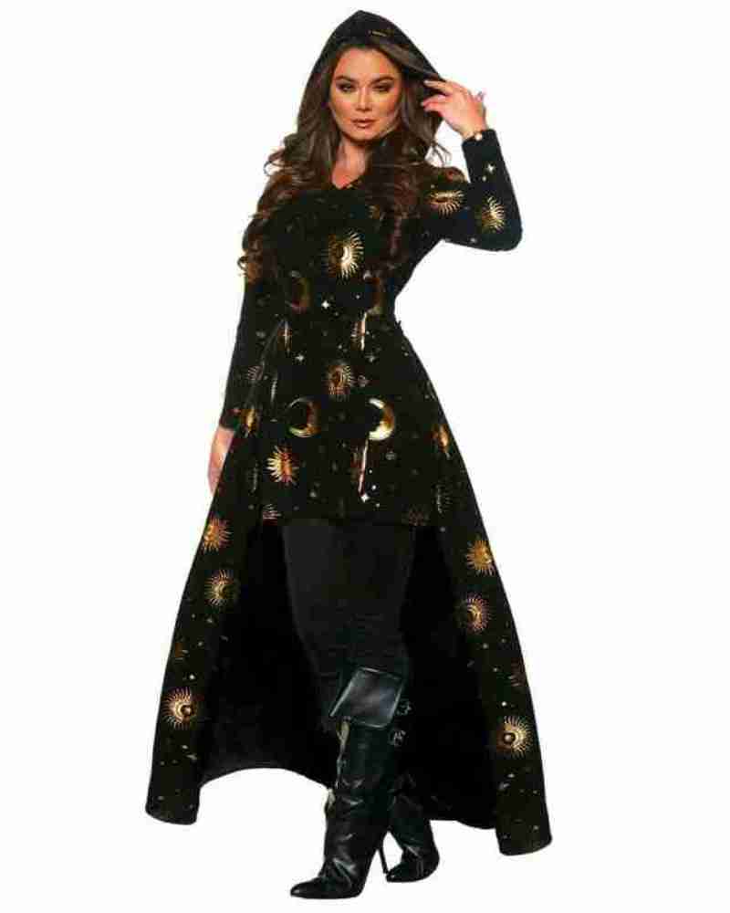 Halloween Celestial Black Magic Costume for Women