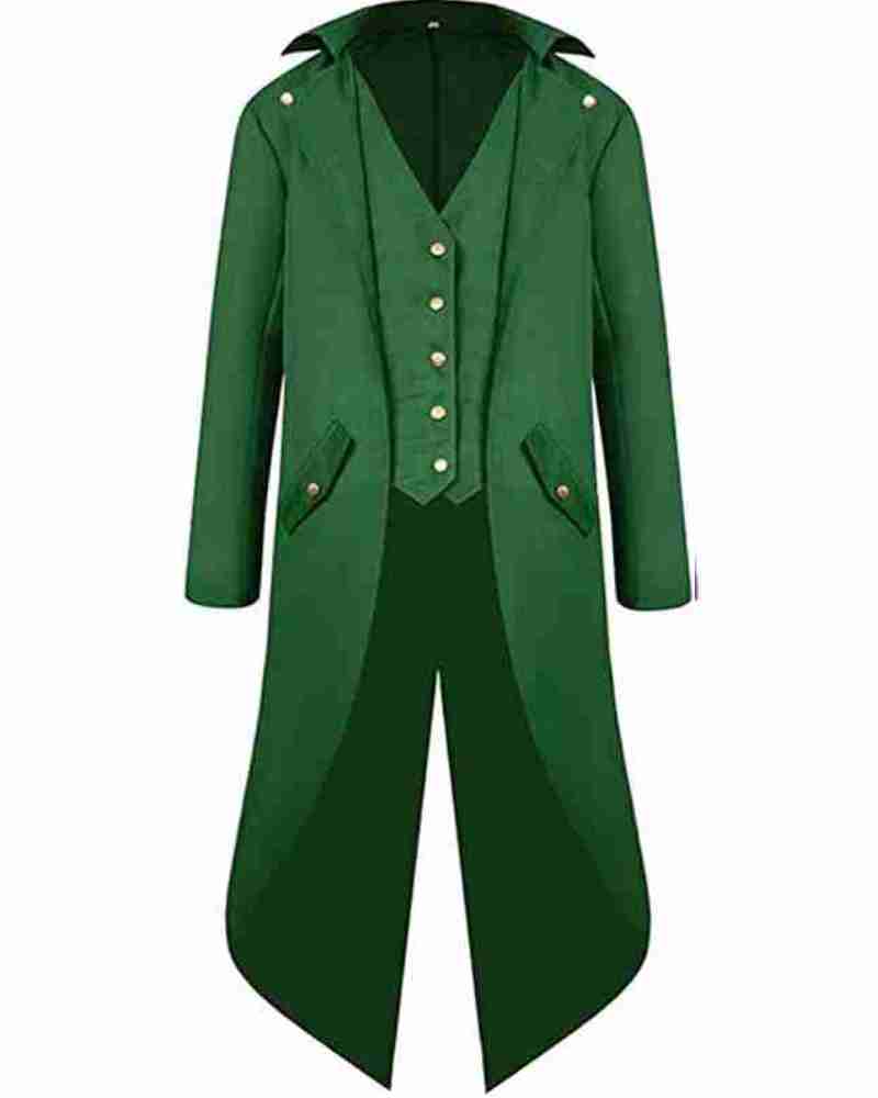 Halloween Gothic Green Medieval Tailcoat