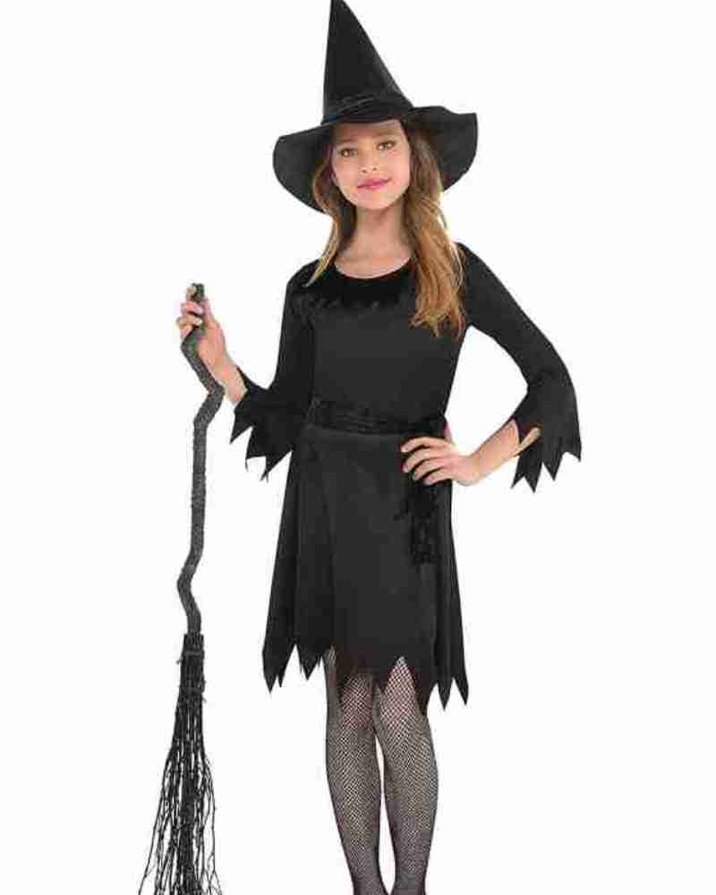 Halloween Li’l Witch Black Costume for Girls