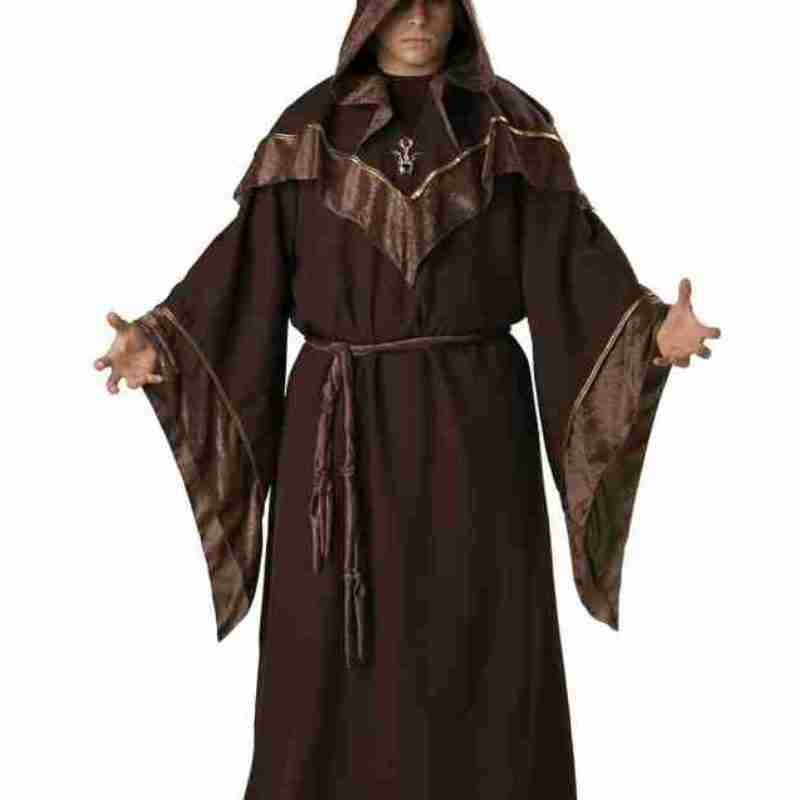 Halloween Plus Size Mystic Sorcerer Brown Costume