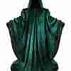Halloween Wizard Velvet Dark Green Cloak