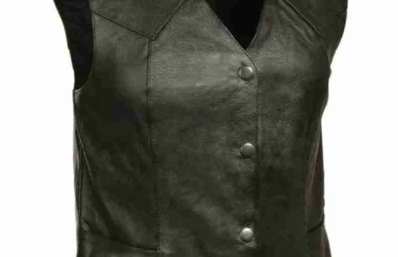 Harley Davidson King Unisex Classic Four Snap Leather Vest