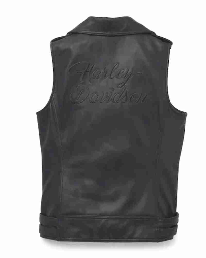 Harley Davidson Motorcycle Biker Women’s Pierce Leather Vest