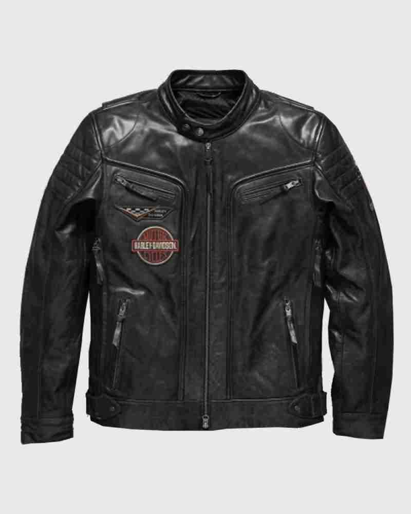 Motorcycle Biker Harley Davidson Embroidery Eagle Cow Leather
