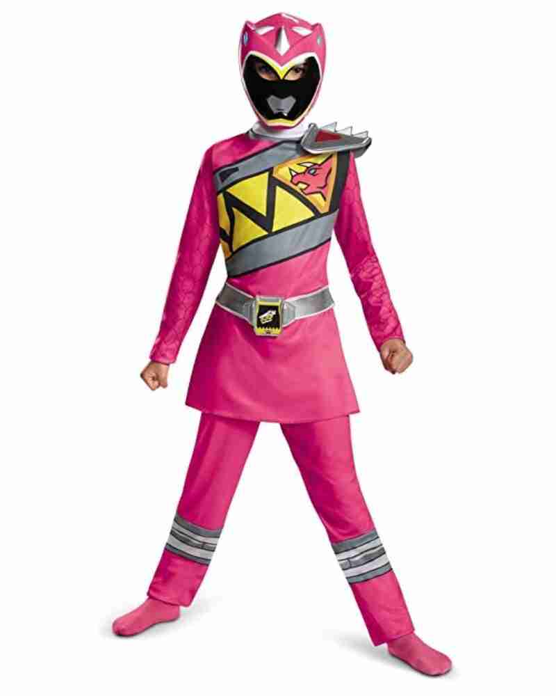 Power Rangers Kids Classic Muscle Dinosaur Pink Costume