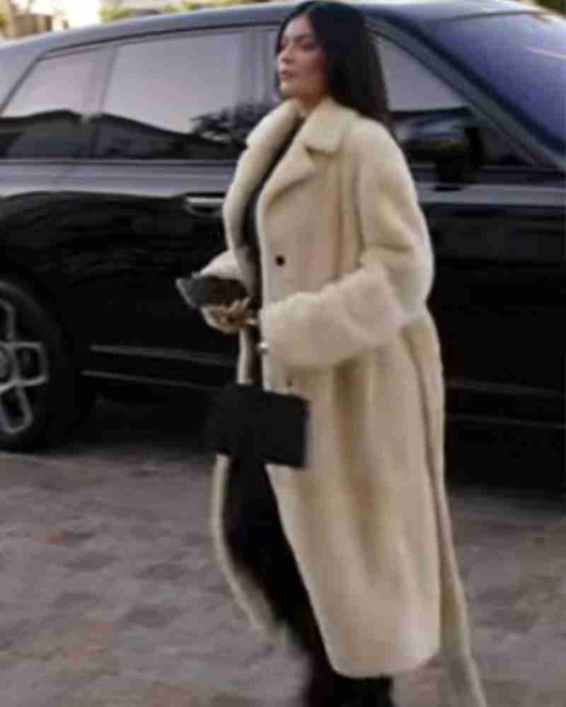 The Kardashians 2022 Kylie Jenner Long Fur Coat