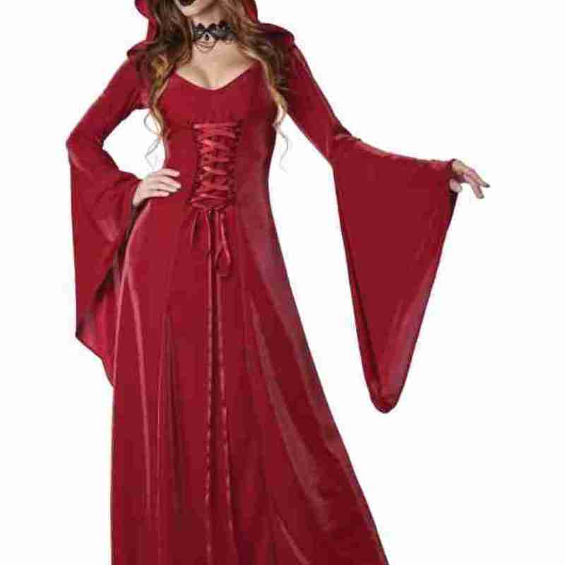 Women Crimson Robe Adult Women’s Maroon Costume