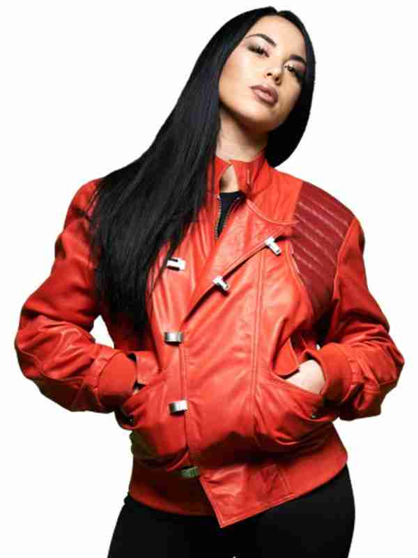 Akira Canada Red Biker Leather Jacket