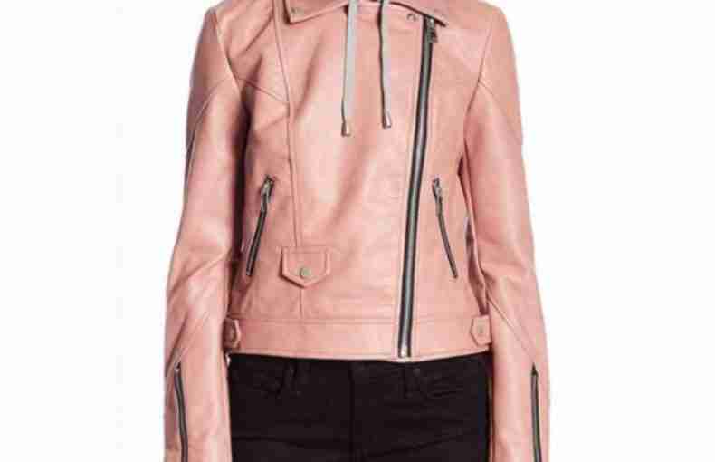 Blue Bloods Marisa Ramirez Pink Biker Leather Jacket