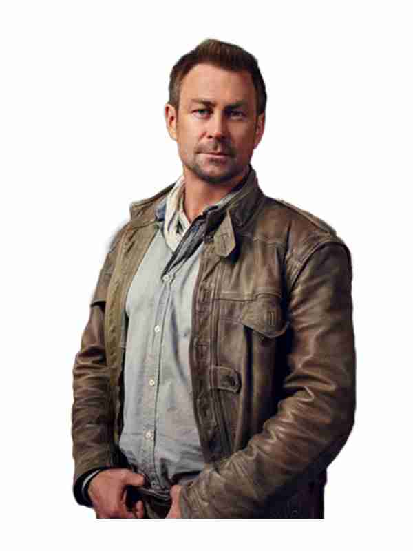 Defiance Grant Bowler Brown Leather Jacket