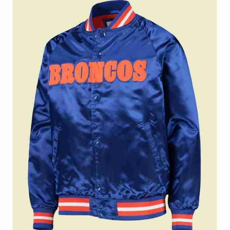 Denver Broncos Royal Blue Varsity Jacket