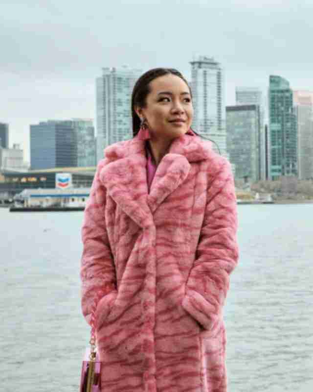 Fakes 2022 Jennifer Tong Pink Fur Coat