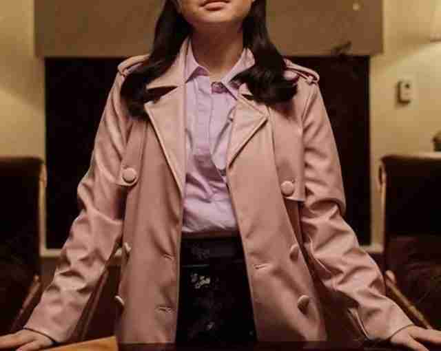 Fakes 2022 Jennifer Tong Pink Leather Coat