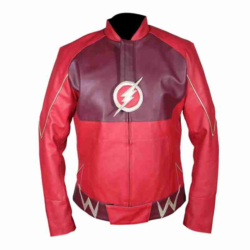 Flash Barry Allen Red Leather Jacket