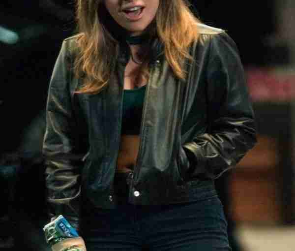 Lady Gaga's A Star Is Born Black Leather Jacket