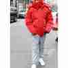 Lil Baby Technical Mirror Red Puffer Jacket