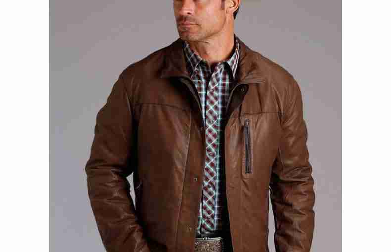 Mens Stylish Cowboy Leather Jacket