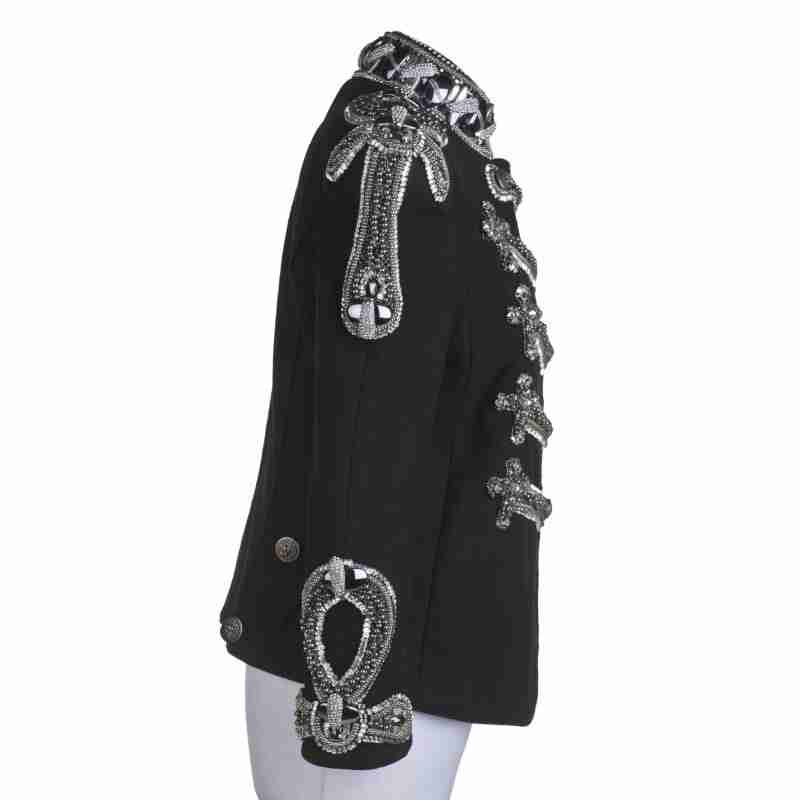 Michael Jackson Black Military-Style Black Jacket