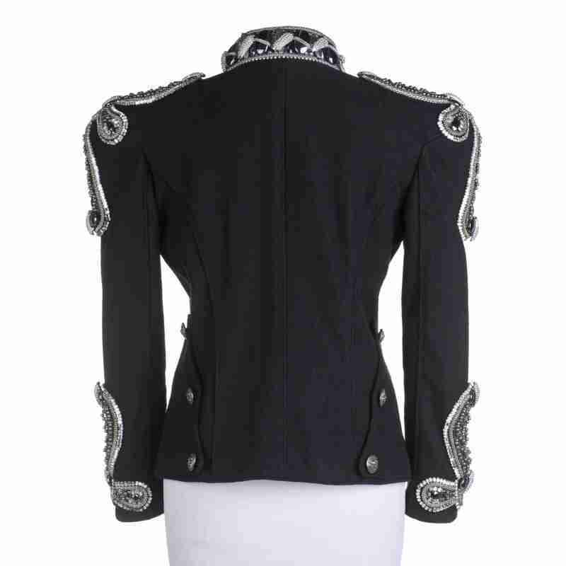 Michael Jackson Black Military-Style Black Wool Jacket
