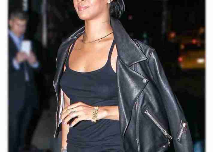 Rihanna Motorcycle Leather Jacket