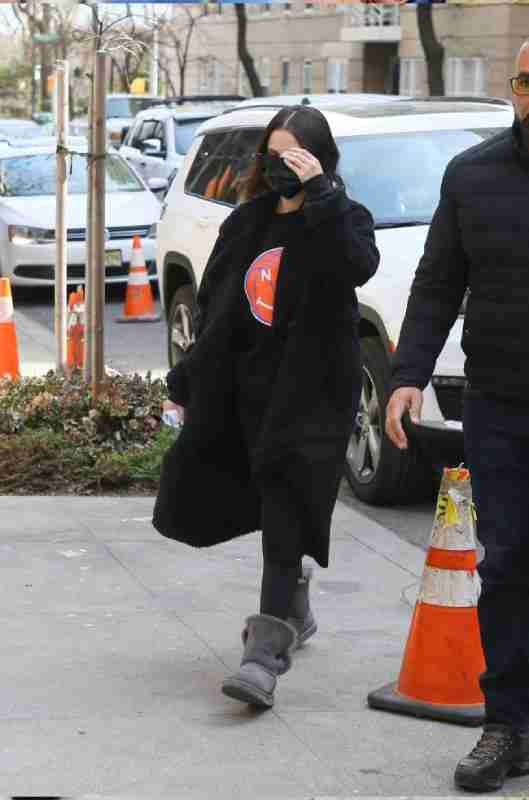 Selena Gomez Suede Leather Coat