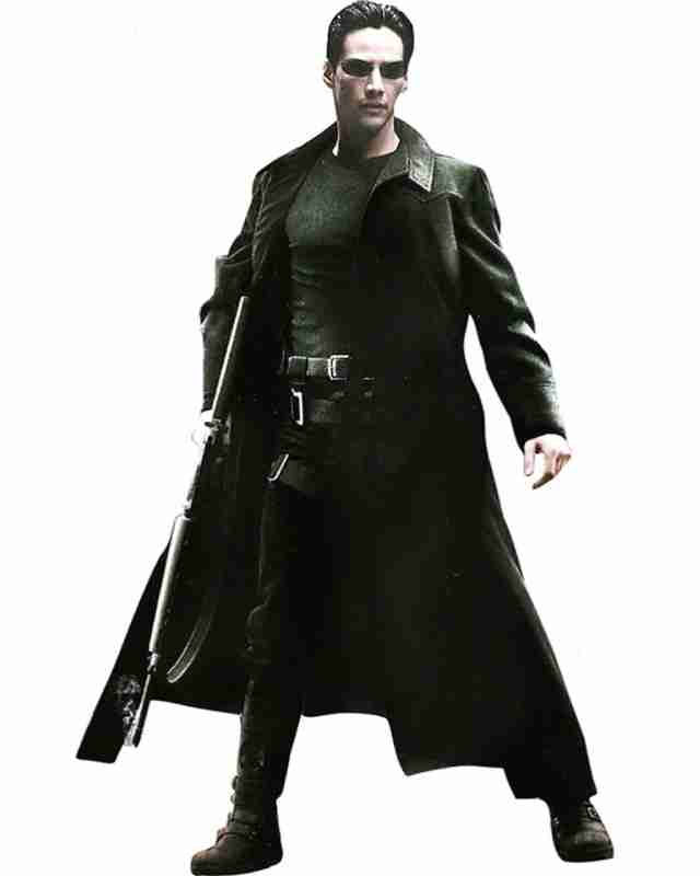 The Matrix Neo Black Trench Coat