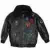 Top Gun Kid’s Black Leather Aviator Jacket