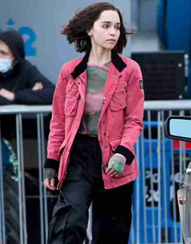 Veranke Secret Invasion Emilia Clarke Pink Jacket