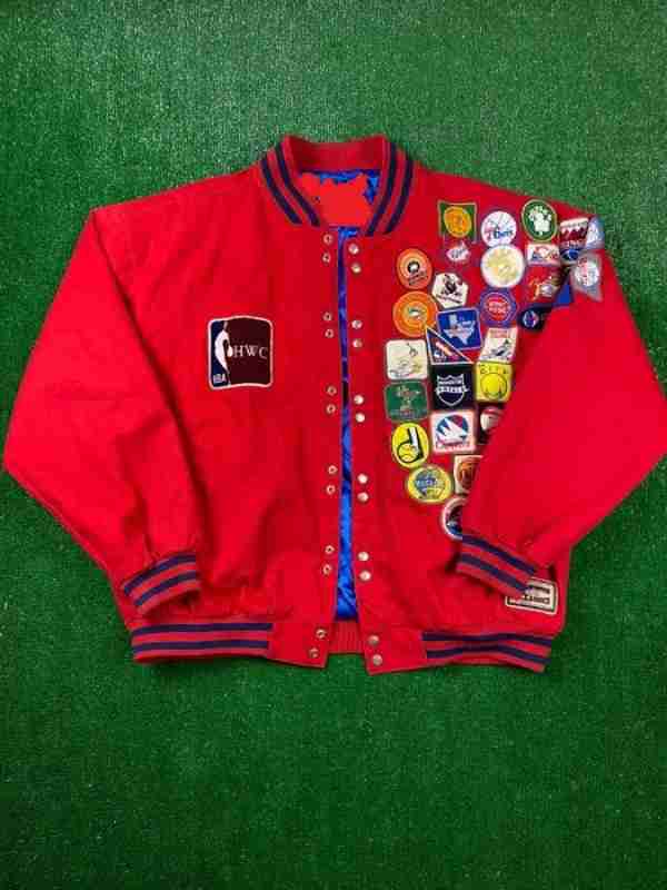 Vintage 90s Jeff Hamilton Hwc Nba Varsity Jacket