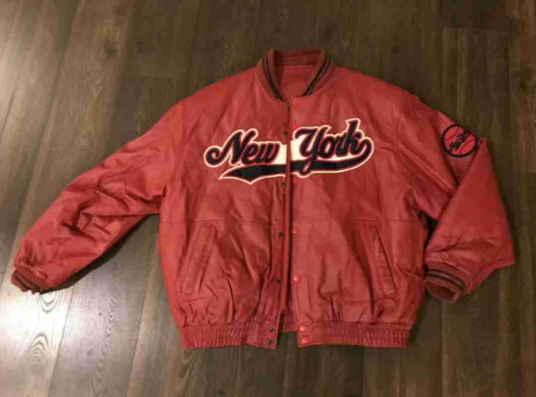 Vintage New York Baseball Leather Jacket