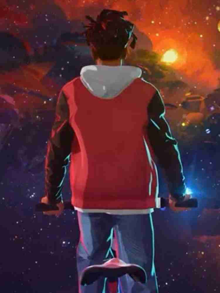 Kid Cudi Entergalactic 2022 Bomber Red Jacket