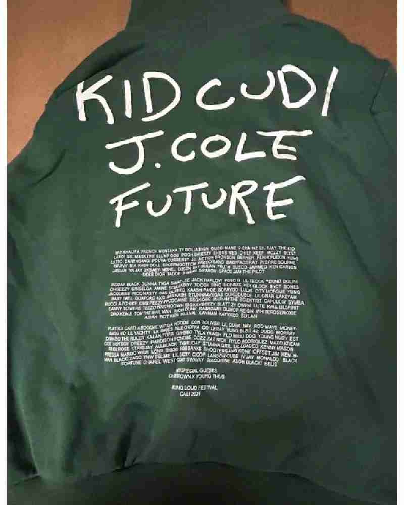 Kid Cudi Rolling Loud California Green Hoodie