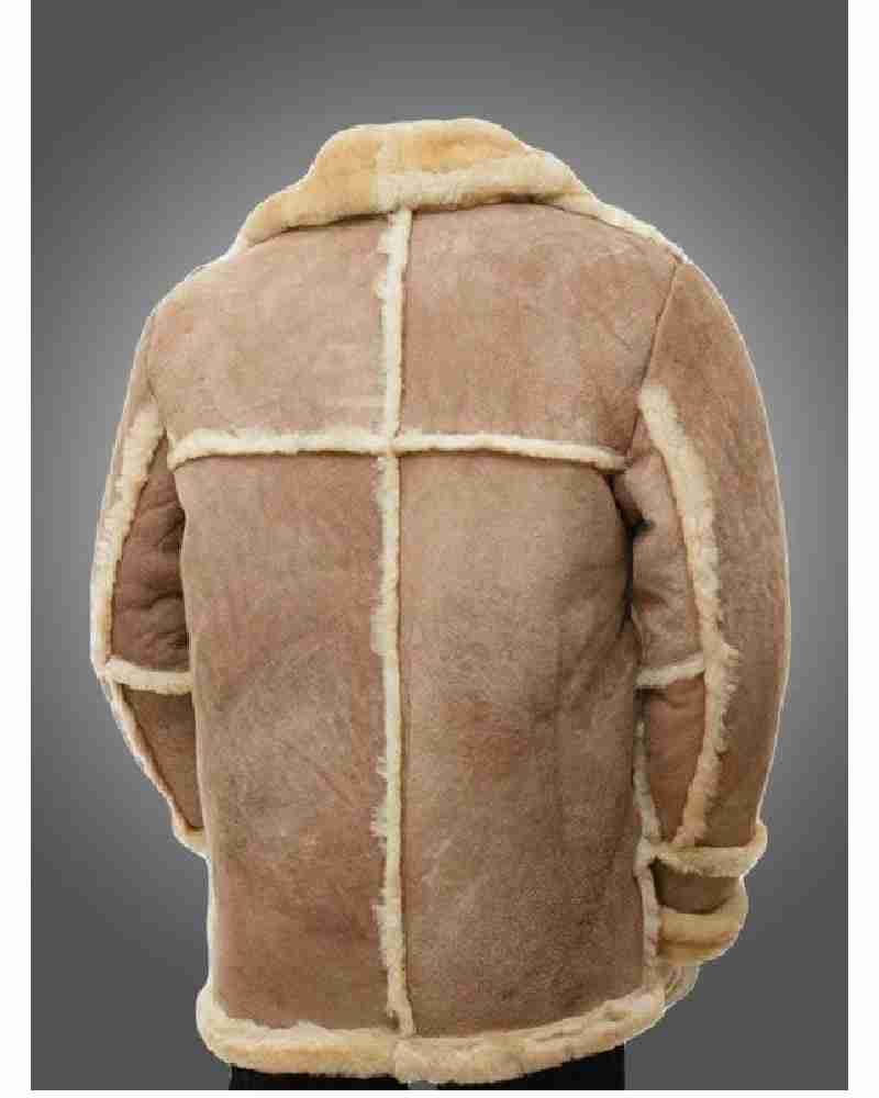 Mens Sheepskin Leather Coat
