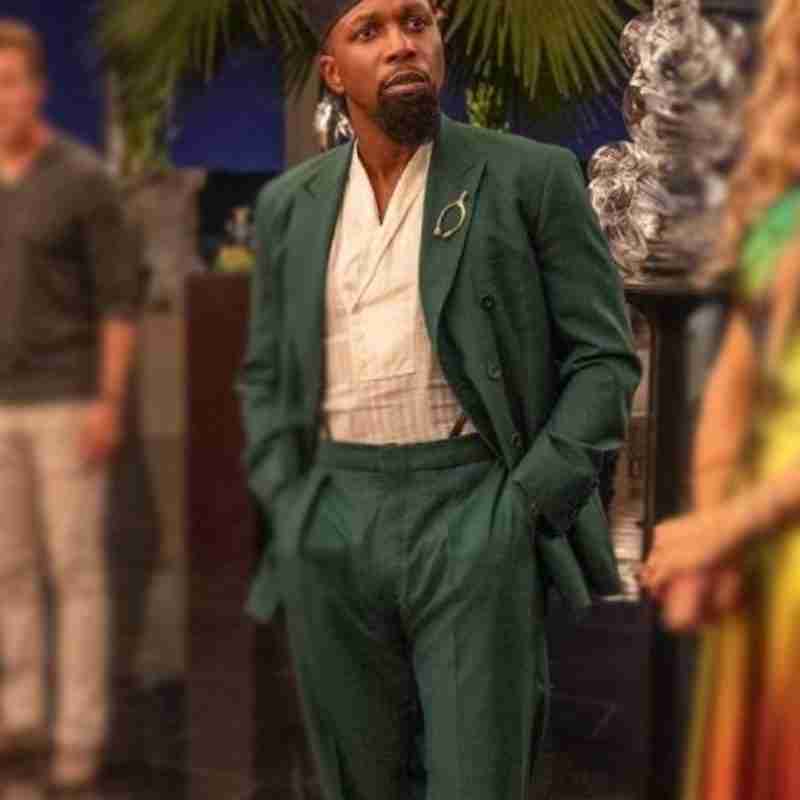 Lionel Toussaint Glass Onion: A Knives Out Mystery Leslie Odom Jr. Green Coat