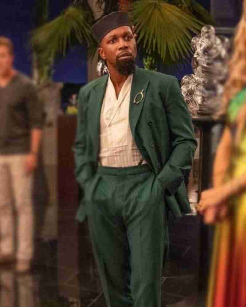 Lionel Toussaint Glass Onion: A Knives Out Mystery Leslie Odom Jr. Green Coat