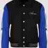 Men’s Amiri Bones Black & Blue Varsity Jacket