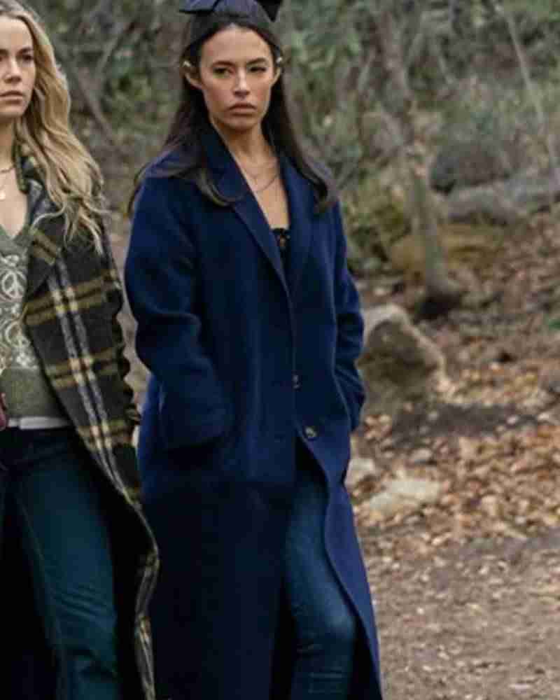 Chloe Bridges Maggie Blue Wool Coat