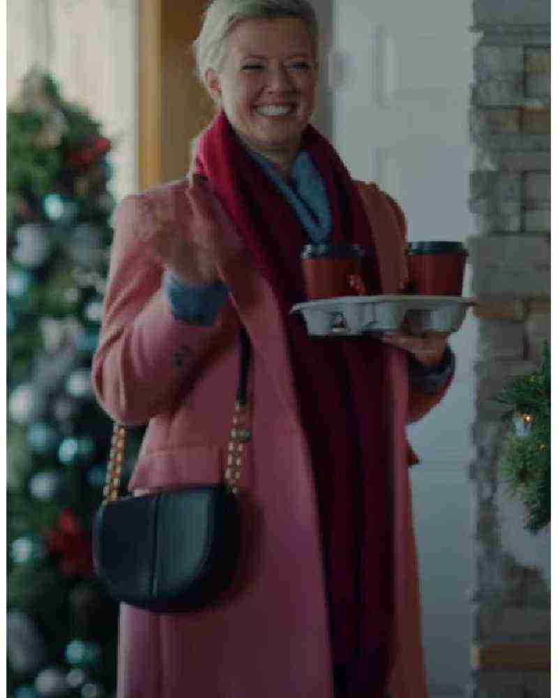 In Merry Measure Jennifer Robertson Pink Wool Coat
