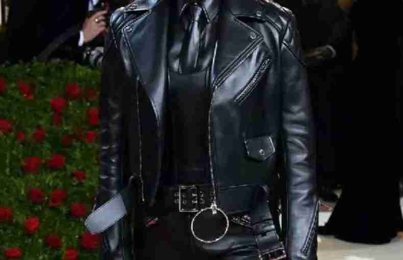 Irina Shayk Met Gala 2022 Leather Jacket