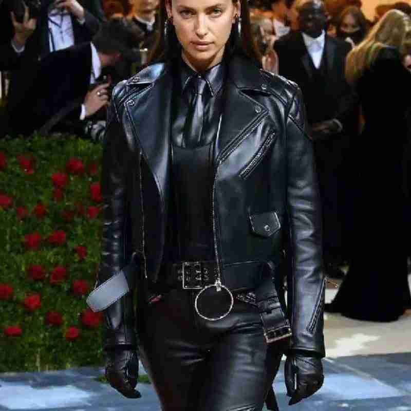 Irina Shayk Met Gala 2022 Leather Jacket