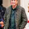 Patrick Dempsey Disenchanted 2022 Robert Philip Green Quilted Jacket