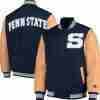 Penn State Nittany Lions Navy Blue Varsity Bomber Jacket for Men’s