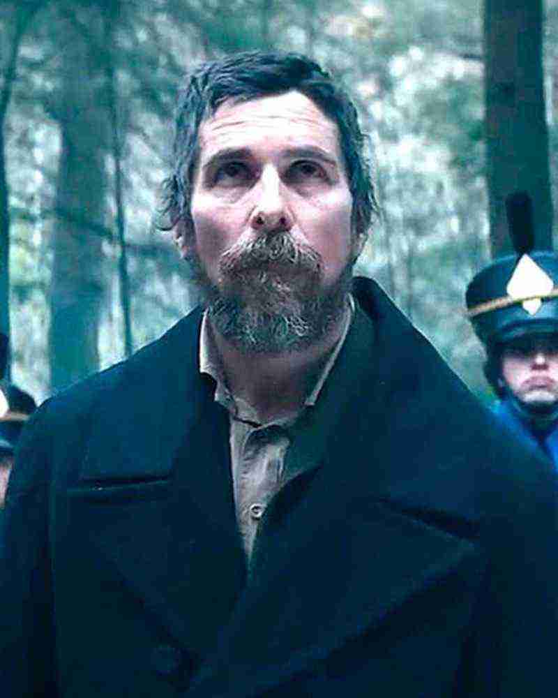 Augustus Landor The Pale Blue Eye 2022 Christian Bale Black Coat