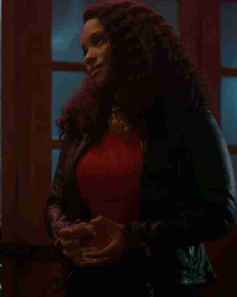 Sisi Stringer Vampire Academy Rose Hathaway Black Leather Jacket
