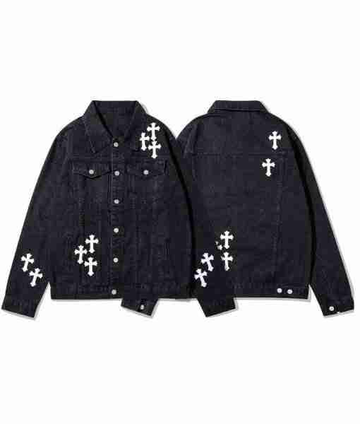 Chrome Hearts Cross Jeans Black Jacket