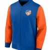 FC Cincinnati Orange and Blue Varsity Jacket