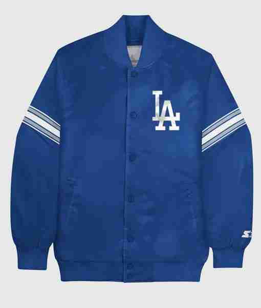 Los Angeles Dodgers National Royal Blue Satin Jacket