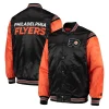 Philadelphia Flyers Orange and Black Satin Jacket